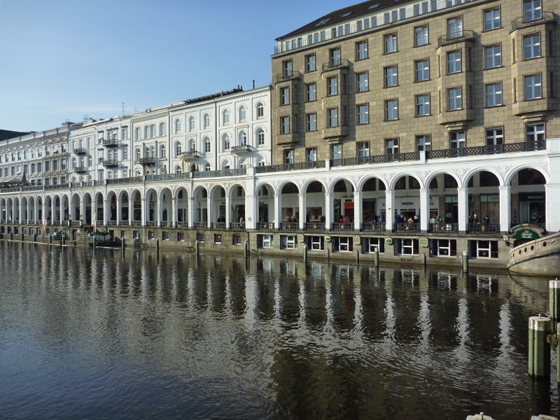 Alsterarkaden,Hamburg, Germany