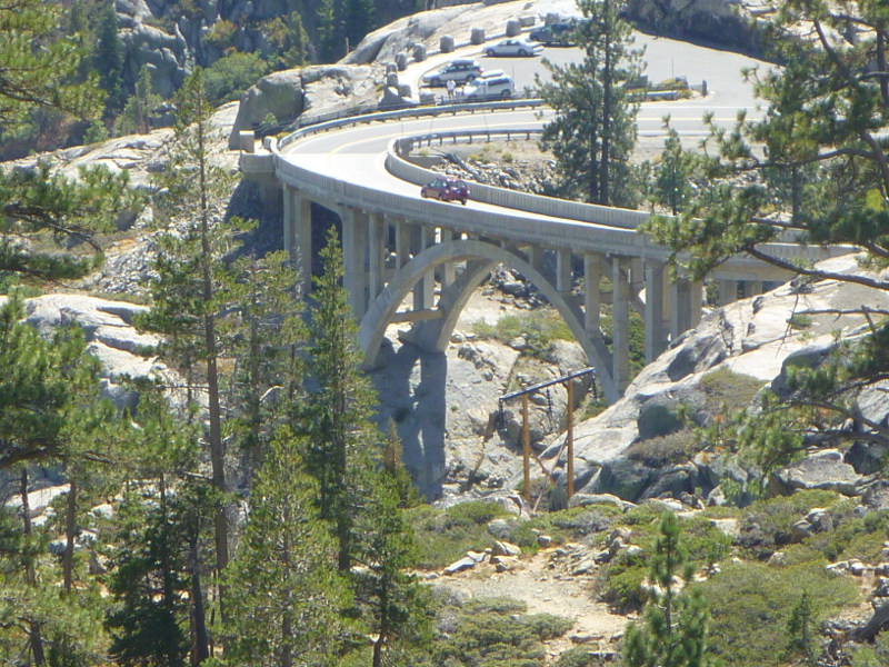 Rainbow Bridge seen from Pacific Crest Trail (PCT)
