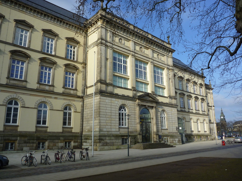 Facade of the the Museum of Arts & Crafts,
                         Hamburg, Germany