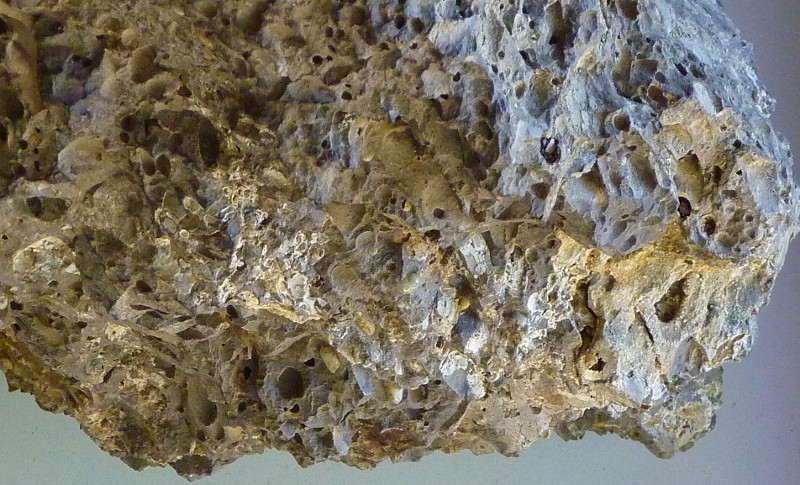 Sibley's rock collection: vesicular basalt lava