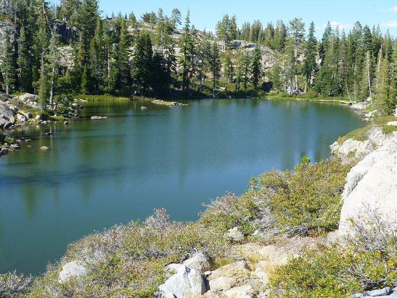 Salmon Lake west of Loch Leven Lakes