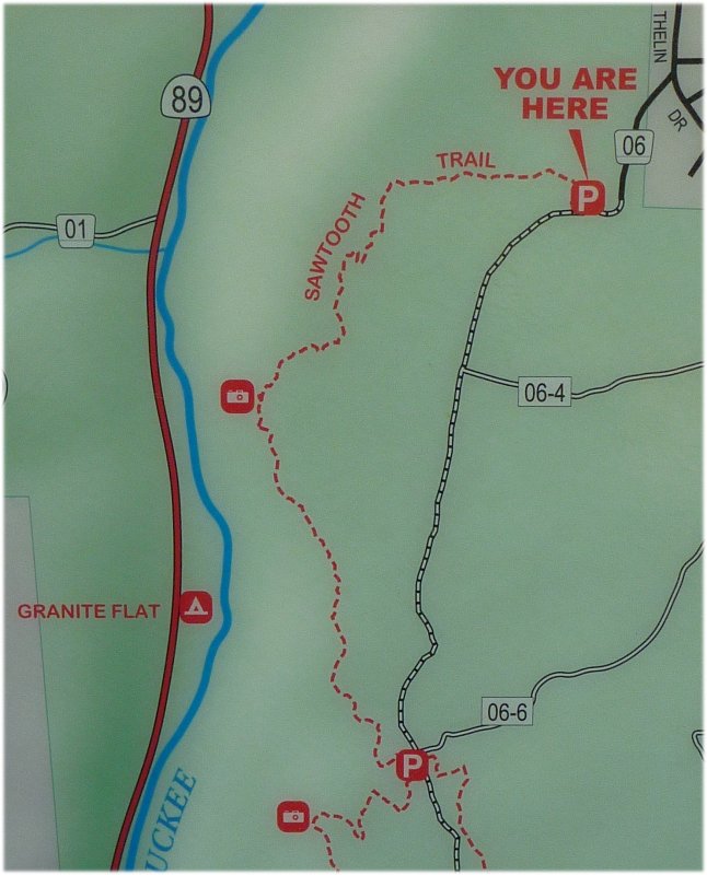 Section of Sawtooth Trail map