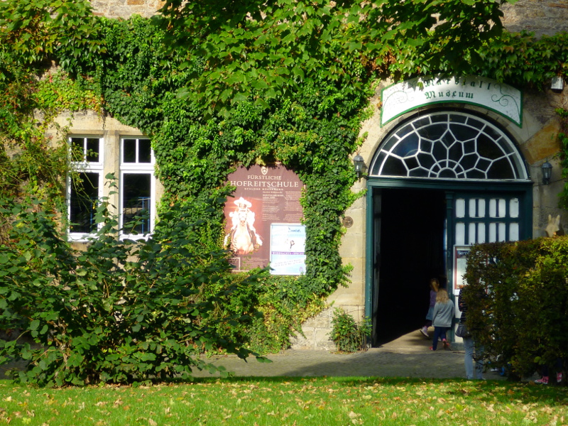 Entrance of the Marstallmuseum in Bueckeburg